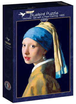 Puzzle Bluebird Vermeer Dziewczyna z perłą 69 x 48 cm 1000 elementów (3663384602597)