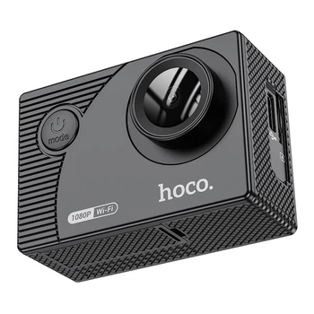 Екшн-камера водонепроникна спортивна HOCO sports camera DV100 |1080p, 30fps, wifi, 30m waterproof shell| Black