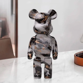 Фигурка Мишки Bearbrick коллекционная 27 см Серый (1012-936-02)