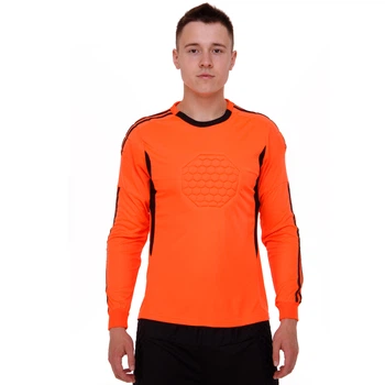 Свитер вратарский с защитой (полиэстер, размер M, Оранжево-черный) (5201_Оранжево-черный_M)