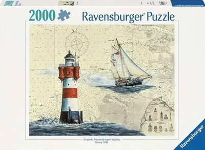 Puzzle Ravensburger Żeglarstwo 43 x 30 cm 2000 elementów (4005555008040)