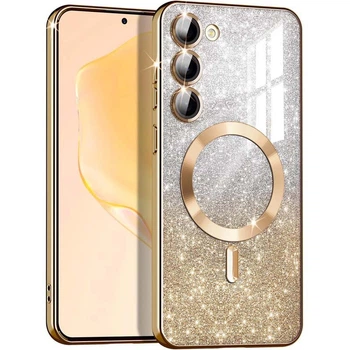 TPU чохол Delight case with MagSafe із захисними лінзами на камеру для Samsung Galaxy S20 FE Золотий / Gold Без бренду