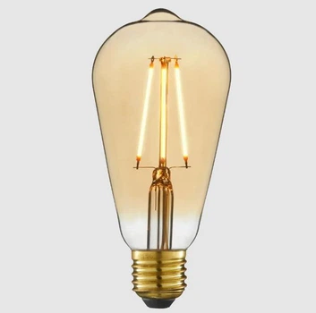 Светодиодная лампа ST64 E27 6W 2500K AMBER