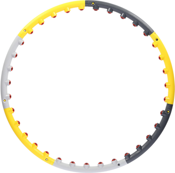 Hula Hoop HMS HHP005 85 cm Szaro-żółty (5907695540376)