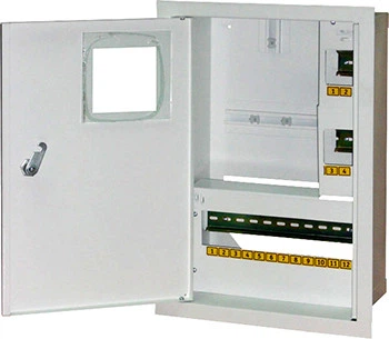 Корпус E.Next e.mbox.stand.w.f1.16.z металлический, под 1-ф. счетчик, 16мод. встраиваемый с замком s0100008