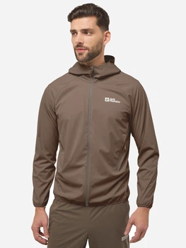 Толстовка на молнии мужская Jack Wolfskin Prelight Pro Jkt M A60209_5719 2XL Коричневая (4064886332989)