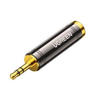 Перехідник адаптер Ugreen HiFi 3.5 mm штекер to 6.35 mm роз'єм аудіо адаптер (AV168)