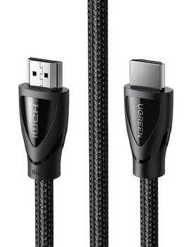 Кабель відео Ugreen HD140 HDMI 2.1 8K 3D 48Gbps HDR 1М Black (80401)