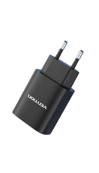 Сетевое зарядное устройство Vention PD 20W Type-C быстрая зарядка Black (FADB0-EU)
