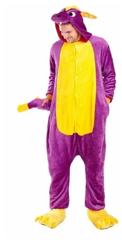Піжама кігурумі My Kigu чоловіча Дракон Спайро Фіолетовий розмір XL 175-185 см (21025411)