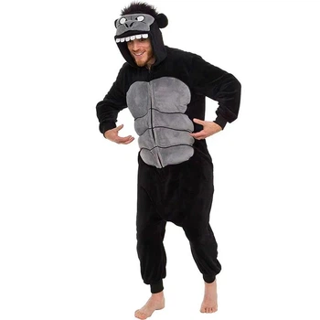 Пижама Кигуруми My Kigu Мужская Горилла Черная размер L 165-175 см (21095411)