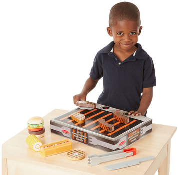 Zestaw zabawek Melissa & Doug 19280 Drewniany grill 20 szt (0000772192804)