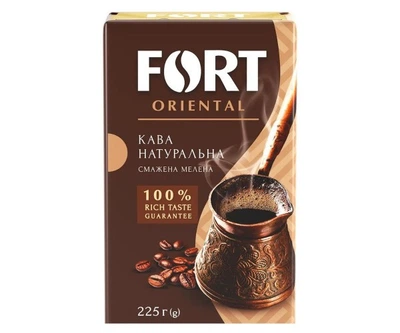 Кава натуральна смажена мелена Oriental брикет Fort 450 г