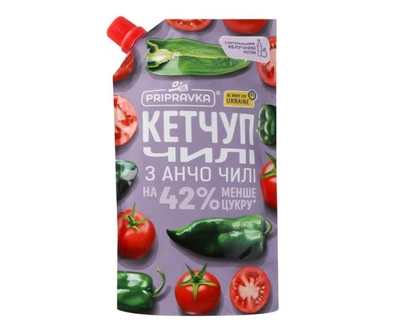 Кетчуп Чили с анчо чили д/п TM Приправка 400 g
