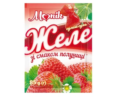 Желе со вкусом клубники Monik 85 г