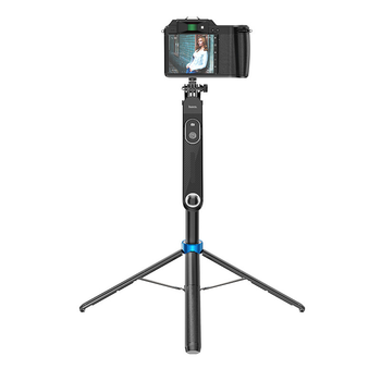 Селфі палиця, штатив для телефону, Gopro, камери 1.75М з пультом ДУ HOCO K22 Чорний