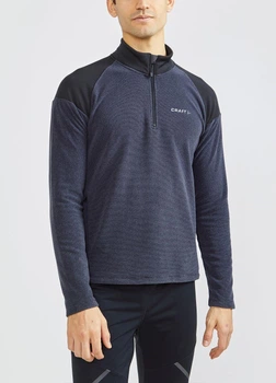 Спортивная флисовая кофта мужская CRAFT Core Edge Thermal 1909502-999995 Black/Asphalt XXL