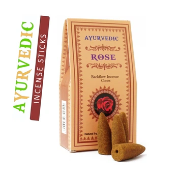 Аромаконусы Ayurvedic BACK FLOW Роза