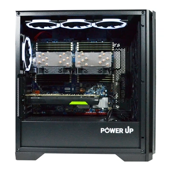 Двухпроцессорная рабочая станция PowerUp #454 Xeon E5 2699 v4 x2 / 64 GB / HDD 2 TB / SSD 1TB / NVIDIA Quadro P5000 16GB для 3D моделирования видеомонтажа рендеринга для инженеров и архитекторов