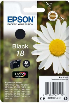 Картридж Epson T180140 18 5.2 мл Black (C13T18014012)