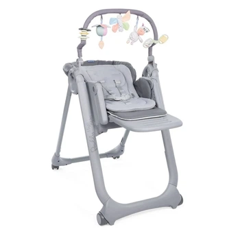 Стільчик для годування Chicco Polly Magic Relax New, сірий
