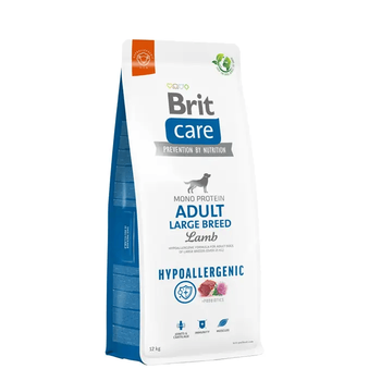 Сухой гипоаллергенный корм для собак крупных пород Brit Care Hypoallergenic Adult Large Breed Lamb с ягненком 12 кг (172222)