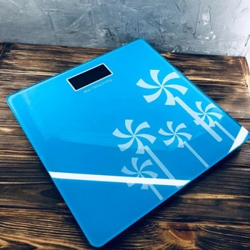 Электронные напольные весы Domotec WH-1604 до 180 кг Синие (69971)