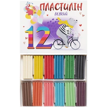 Пластилин "Jumbi" 12цв 216г арт.КТ230604