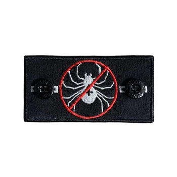 Патч Стон Айленд (Stone Island) AntiRedan Glow + 2 гудзики Чорний