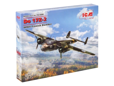 Сборная модель ICM Do 17Z-2, Бомбардировщик ВВС Финляндии 2 Мировой войны 72308