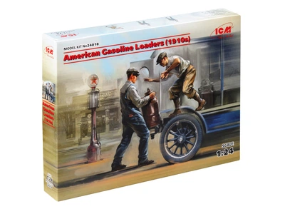 Сборная модель ICM Американские грузчики бензина 1910-е г. 2 фигуры 24018