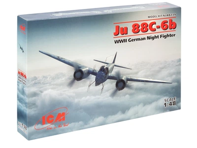 Сборная модель ICM Ju 88С-6b, Немецкий ночной истребитель 2 Мировой войны 48239