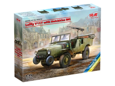 Сборная модель ICM Laffly V15T с пулеметом Hotchkiss 35572