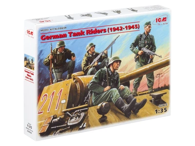 Сборная модель ICM Немецкий танковый десант 1942-1945 , 4 фигуры 35634