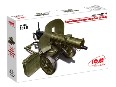 Сборная модель ICM Советский пулемет "Максим" 1941 г. 35676