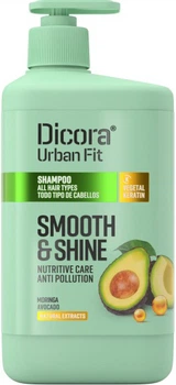 Шампунь Dicora Urban Fit Гладкость и блеск для всех типов волос 800 мл (8429871990968)