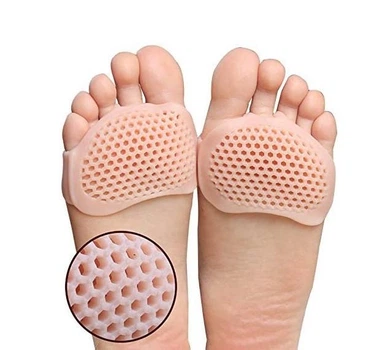 Силиконовая подушечка вкладыш, бандаж под плюсну от натоптышей HM Heels бежевый