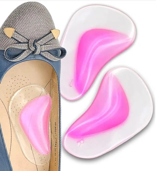 Силиконовые стельки под маленький подъем стопы HM Heels розовые