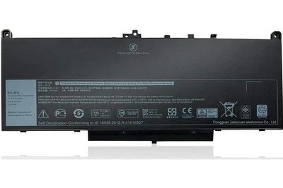 Батарея J60J5 для ноутбука DELL Latitude E7270 E7470 (7.6V 55 Wh) Replacement
