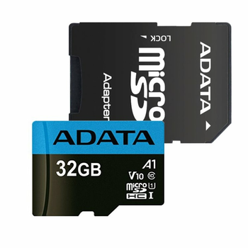 Карта памяти microSDHC (UHS-1) A-DATA Premier 32Gb Class 10 A1 (R-100Mb/s) (adapter SD)