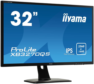 Монитор 31.5" Iiyama XB3270QS-B1 WQHD/IPS 2560х1440/75Гц/DVI Dual Link/Display Port/HDMI/Mini-Jack Черный