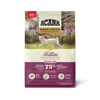 Корм Acana Highest Protein Kitten сухий з куркою, індичкою та лососем для кошенят 1.8 кг(a72325)