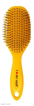 Щітка I LOVE MY HAIR SPIDER 12 рядів глянцева жовта L