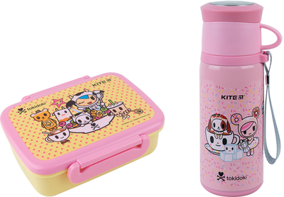 Набор Kite Tokidoki Ланчбокс 420 мл + Термос 350 мл Розовый (SET_TK22-160/TK23-305)