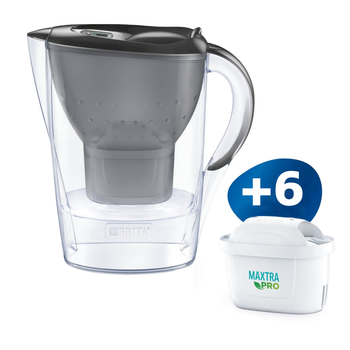 Фильтр для питьевой воды Brita Marella 2,4 л Черный + 6 картриджей Brita Maxtra Pro