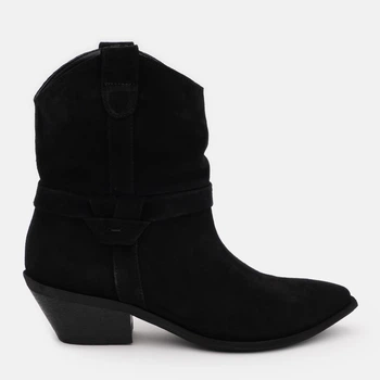 Женские ботильоны замшевые Ashoes 2440 37 24 см Черные (ROZ6501005268)