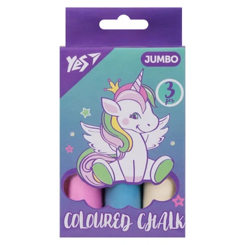Крейда кольорова 3шт. YES 400495 Glamour JUMBO /400495/