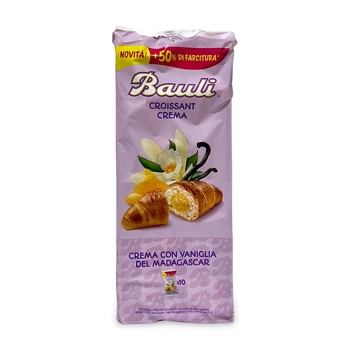 Круасаны BAULI с ванильным кремом crema con vaniglia del madagascar 10x50г