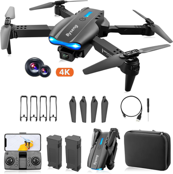 Квадрокоптер E99 Max дрон з камерою 4K HD WiFi FPV до 20 хв. польоту + кейс (2 акумулятори + батарейки в пульт управления)