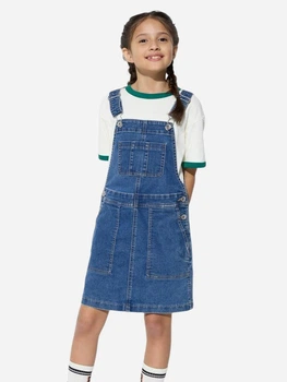 Детский джинсовый сарафан для девочки Uniqlo 456628756 110 см Синий (1159811661)
